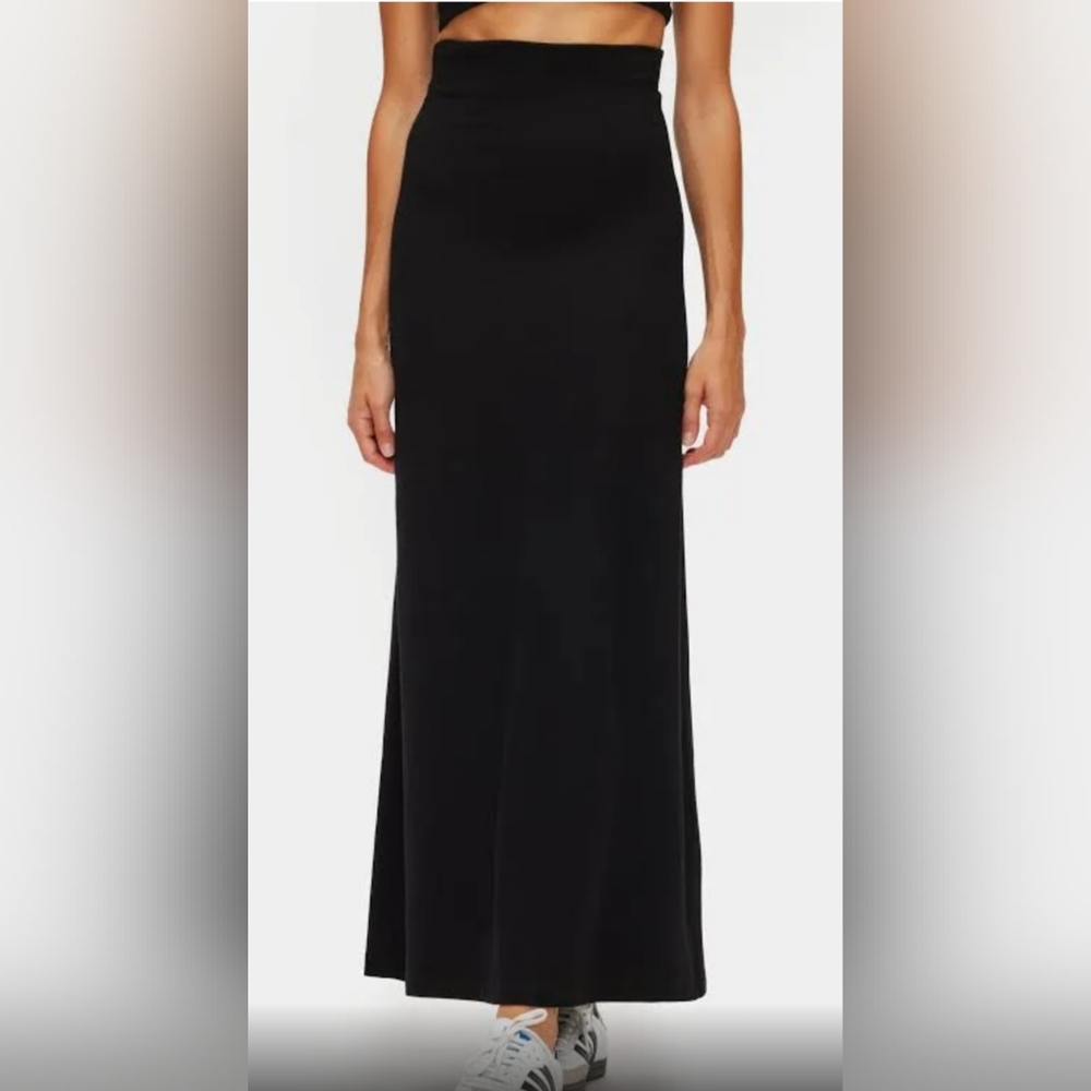 Poetry Black Maxi Long Skirt